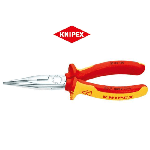 Alicates de corte laterales con nariz de francotirador aislados Knipex de 6" (25 06 160 SB) 160 mm - Imagen 1 de 2
