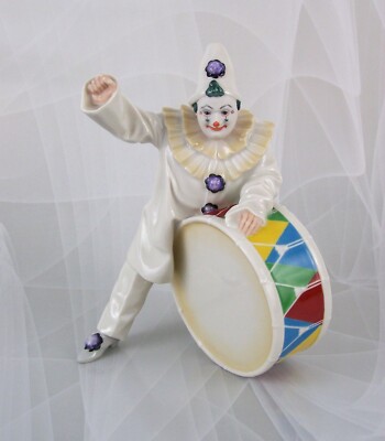 Hutschenreuther Clown ''Enrico Caruso'' Bajazzo Harlekin Metropolitan Opera Figur