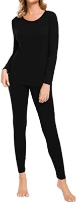 Damen Thermo Set warm angeraut Fleece gefüttert Winter Top & Bottom Base Layer 876