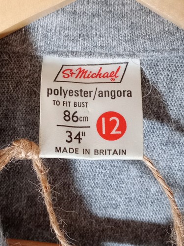 St Michael Marks Spencer Jumper Top Womens UK 12 or 10 Angora Mix 1960s/70s - Picture 4 of 14