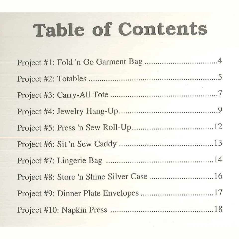 Gifts From The Heart Booklet 1995 Zieman 10 Projects Tote Bag Caddy Napkin Press - Image 3 of 4