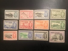 ICOLLECTZONE  Turks and Caicos 108-117 (less 109) VF NH 117 is hinged