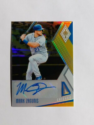 2018 Chronicles Phoenix ** GOLD PRIZM AUTOGRAPH **  #PS-MZ Mark Zagunis  #D / 10