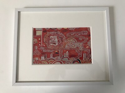 Grayson Perry Heiliger Stamm Artefakt Kunstkarte aus Smash Hits Ausstellung selten