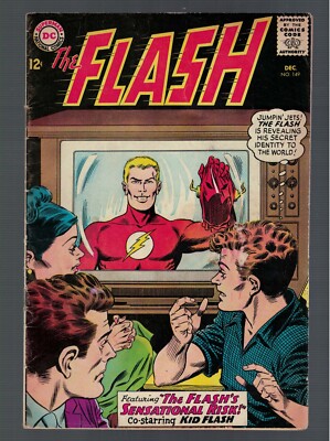 DC Comics VG 4.0 FLASH #149 JLA batman 1966 justice league America