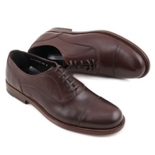 NIB $795 DOLCE & GABBANA Brown Cap Toe Leather Balmoral US 7 Wide Dress Shoes
