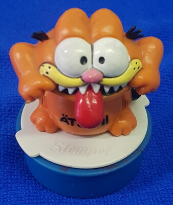 BULLY Garfield Stempel 5 verschiedene Figuren Vintage 1978 Made in West-Germany