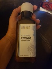 Aura Cacia Refreshing Peppermint Shower Salt 16 oz
