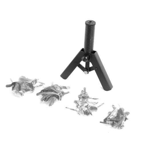 Remachadora de plástico surtida de 41 piezas pistola remachadora herramienta de mano de juego rápido con 40 remaches de polietileno - Imagen 2 de 5