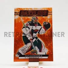 UPPER DECK 2023-24 NHL HOCKEY SERIES 2 - Orange Dazzlers DZ-55 Filip Gustavsson 