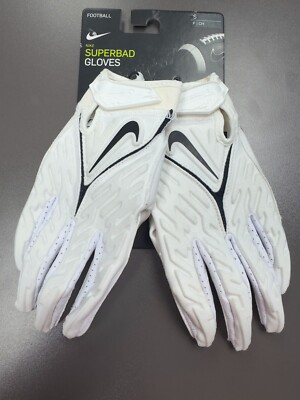 Nike Superbad Football Gloves 6.0 White Black FN0278-102 Men s Size Small