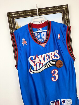 100% Authentic Allen Iverson Vintage Champion 76ers Sixers Jersey