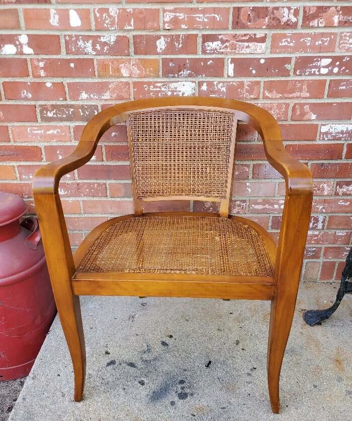 EDWARD WORMLEY DUNBAR Chair Cane Seat And Back Danish Walnut 2 eBay