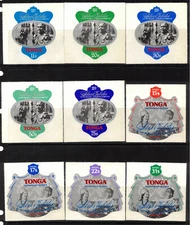 TONGA Scott 392-6 C209-13 CO17-9 Stanley Gibbons 598-607 O151-3 Mint NH