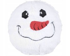 Hundespielzeug Quietscheball Weihnachts-Schneeball Plüsch 10cm Mix Geschenk
