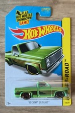 2014 Hot Wheels '83 Chevy Silverado HW Off-Road Green Kmart Exclusive