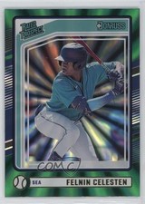 2024 Panini Donruss Rated Prospects Green Laser Felnin Celesten #168 y6t