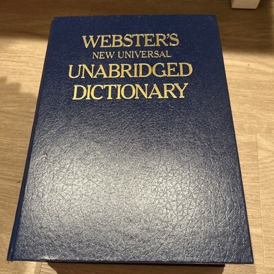 Websters New UniversalUnabridged Dictionary DeluxeSecond 2nd Edition 1983 HC