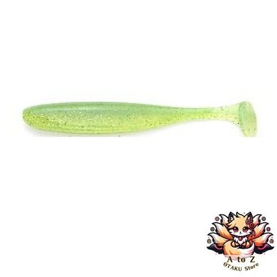 NEW Keitech Easy Shiner 3-inch Lure 424 Lime/Shart