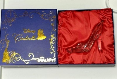 Disney Cinderella Acrylic Glass Slipper Blue Cushion Set Clear
