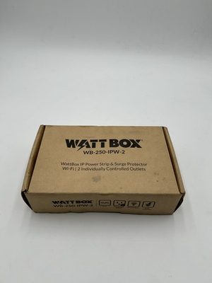#ad #ad WattBox WB 250 IPW 2 IP Power Strip amp; Surge Protector NEW in open BOX $119.99
