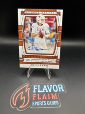 2023 Panini National Treasures Collegiate Autographs Quinn Ewers /75 (AU, RC)