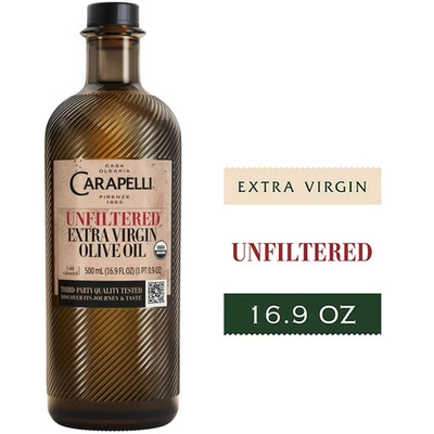 Carapelli Unfiltered Extra Virgin Olive Oil, Cold Extracted, Contains Polyphenol