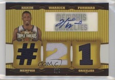 2006-07 Topps Triple Threads Relic Gold 9/9 Hakim Warrick #TTRA-57 Auto 7xr