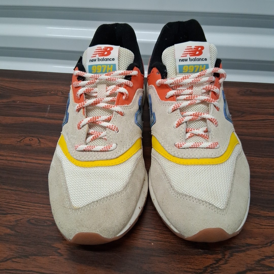 New Balance 997H Women 8.5 Red Yellow Blue Grey Running Suede | eBay