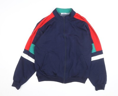 Herren-Sweatshirt UK Größe L Trader Bay Mehrfarbig Durchgehender Reißverschluss