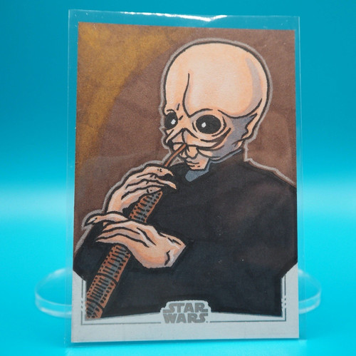 2025 Topps Chrome Star Wars Silver Foil Sketch 1/1 Figrin D’an Auto D. Carpenter