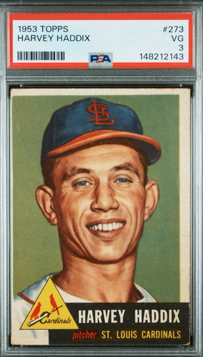 1953 Topps Harvey Haddix #273 PSA 3