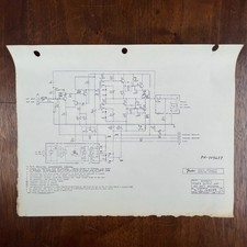 VINTAGE FENDER POWER OUTPUT AMPLIFIER 100 WATT BASSMAN SCHEMATICS