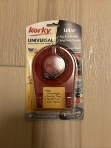 Korky Premium Universal Toilet Tank Flapper Red, 2-inch