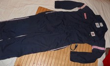 Vintage Unitog United Airlines Mechanic Coveralls Navy Blue Stripe Size 42 Reg