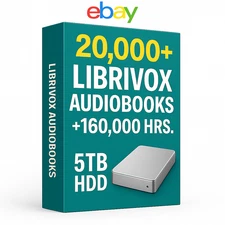 📚 20,000+ LibriVox Audiobooks – Full Public Domain Audio Library on 5TB USB HDD