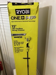 RYOBI 18V ONE+ HP Cordless Brushless String Trimmer, 15 in Cutting