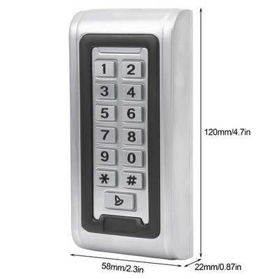 125KHz Access Control Backlit Keypad Password ID Card Support For Wiega SET