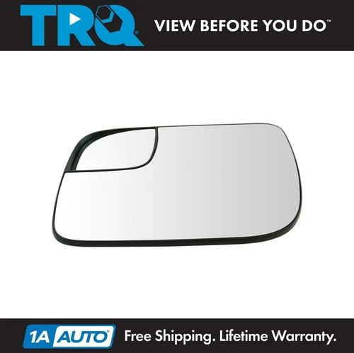 TRQ Mirror Glass 5.25 Inch with Convex Spotter Driver Side LH for Ford Explorer