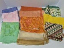 Lot of 10 Vintage Silk/Rayon Scarves - Vera, Jean Robert, Ray Strauss, Japan