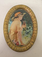 Antique Original 1916 Coca Cola  WWI  Tip Tray Elaine Very Nice Condition