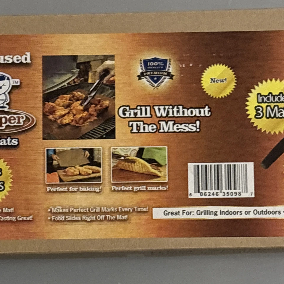 Parrilla antiadherente de cobre y alfombrilla para hornear Yoshi YOSHIGC - 3 esteras espátula adicional Foto 3 de 4