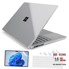 Premium Case for Surface Laptop 13.8 Inch 2024-2026, Crystal Clear Transparent