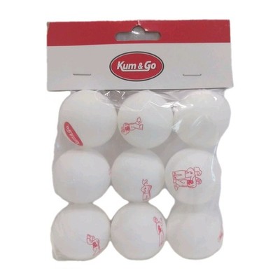 Kum & Go Ping Pong Balls 9 In Package Official Merchandise