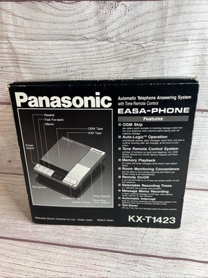 Vintage Panasonic KX-T1423 Dual Tape Answering Machine Easa-Phone