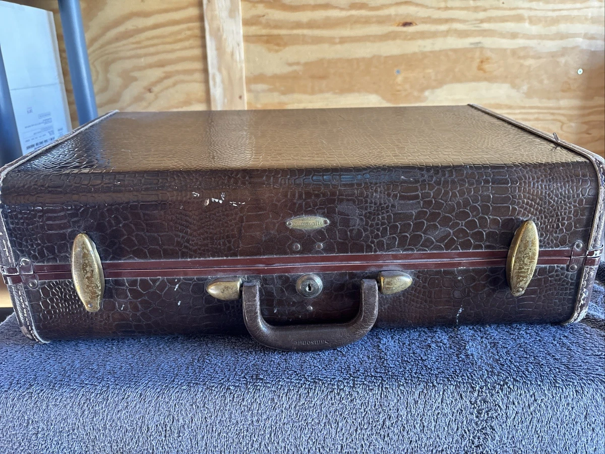 Vintage Samsonite Leather Suitcase for sale | eBay