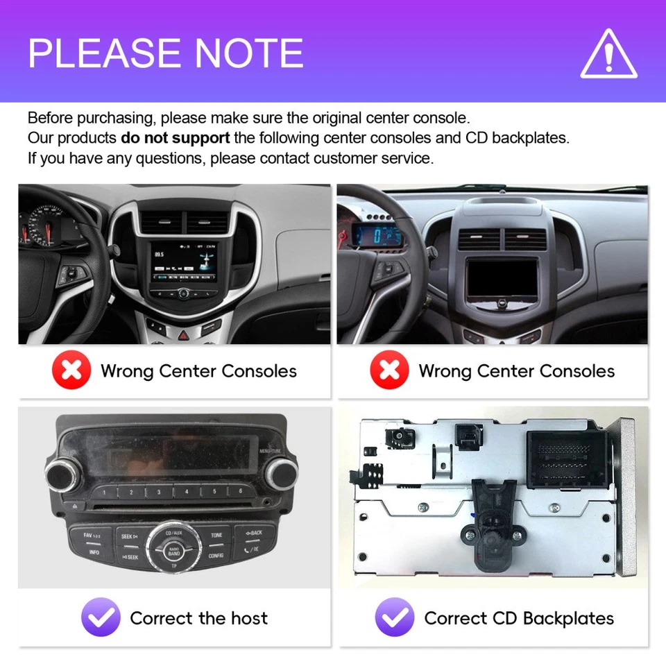 Radio estéreo para automóvil 9" para Chevrolet Sonic Aveo 2012-2016 Android 15.0 GPS CarPlay Foto 3 de 4