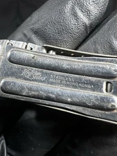 Vintage Kreisler Stelux Two Tone Hex Link Stainless Watch Bracelet Hong Kong