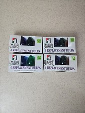 Vintage Holiday Time Christmas Replacement Bulbs C.7 1/2 120 Volts Indoor