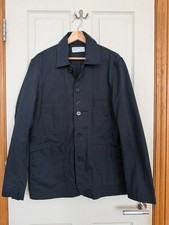 Universal Works Bakers Jacket - Navy (Large)
